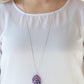 Paparazzi Necklace ~ She QUILL Be Loved - Purple
