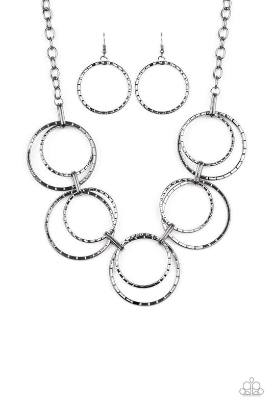 Radiant Revolution - Black - Paparazzi Necklace Image