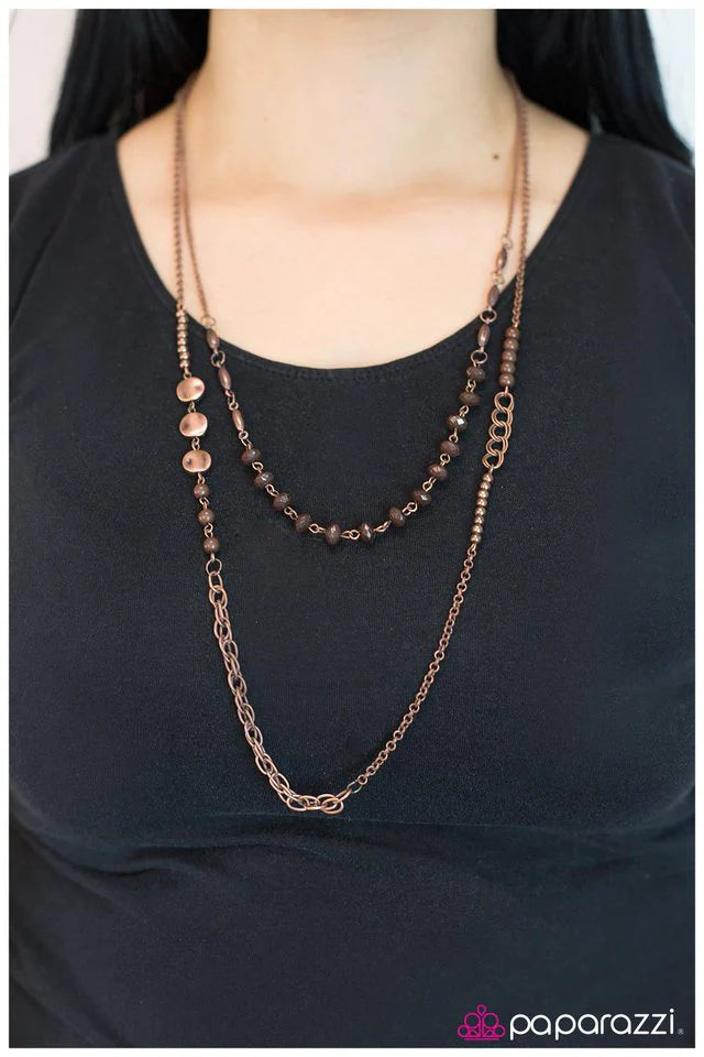 Collar Paparazzi ~ Colaboración de cobre - Cobre