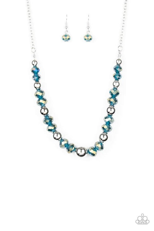 Paparazzi Necklace ~ Jewel Jam - Blue