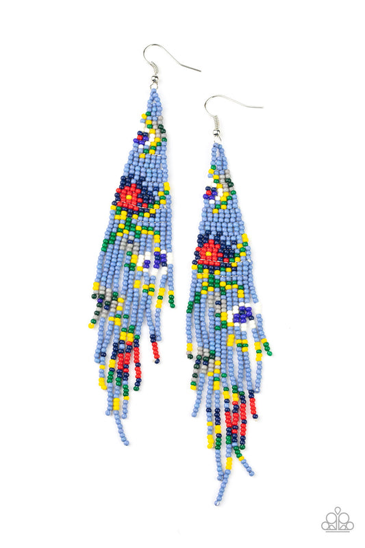 Paparazzi Earring ~ Beaded Gardens - Multi