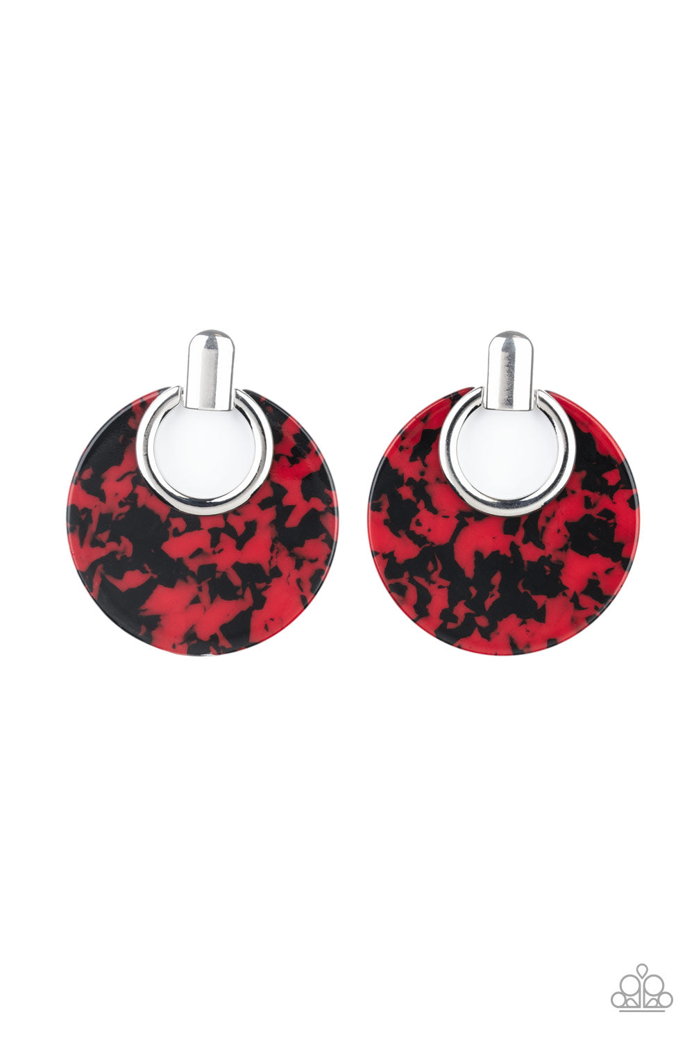 Paparazzi Earring ~ Metro Zoo - Red