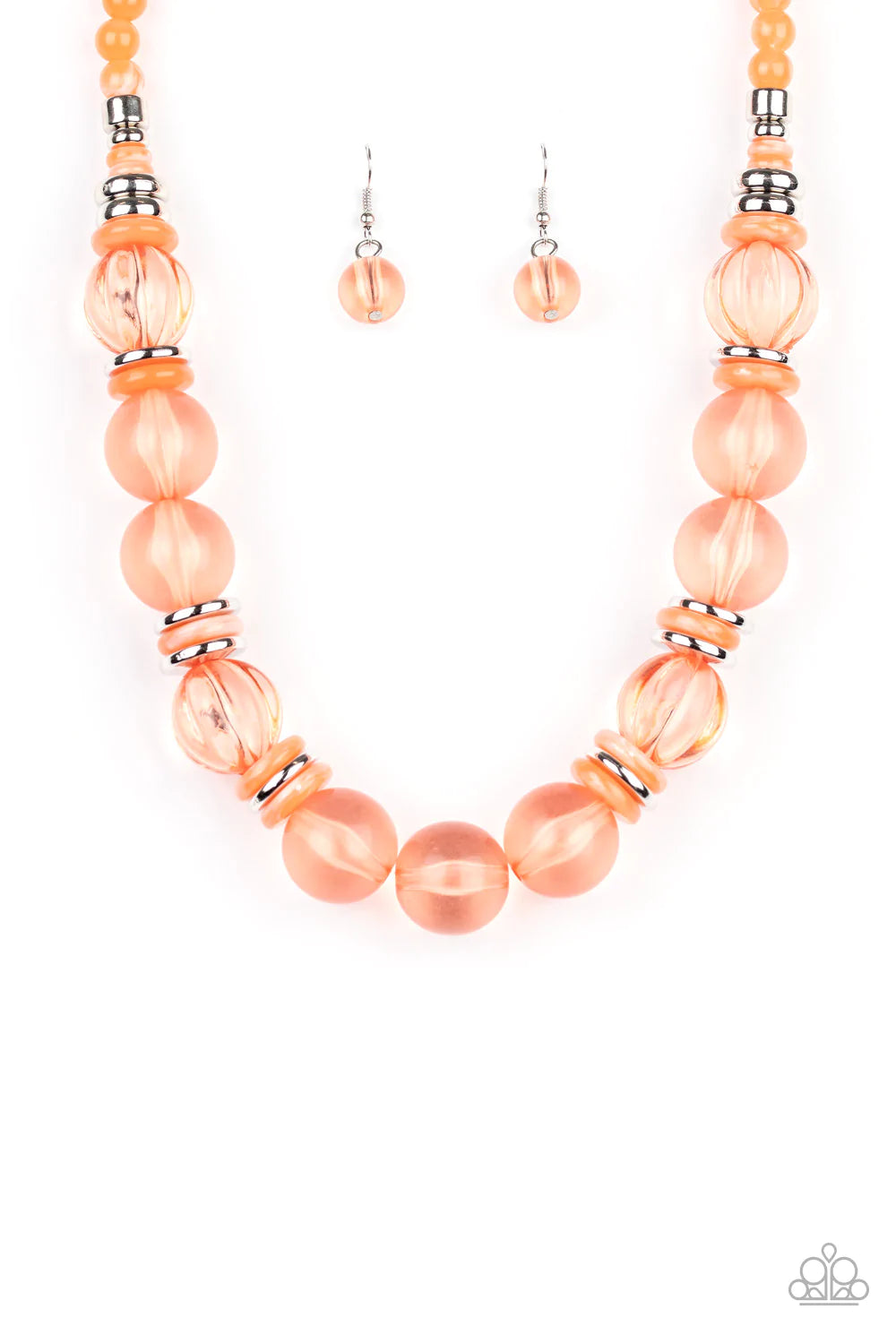 Collar Paparazzi ~ Belleza burbujeante - Naranja