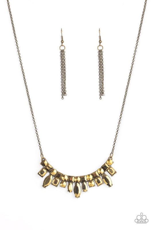 Wish Upon a ROCK STAR - Brass - Paparazzi Necklace Image