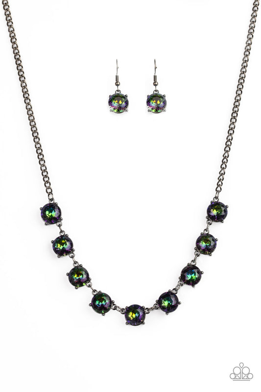 Paparazzi Necklace ~ Iridescent Icing - Multi