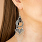 Southern Spearhead - Black - Paparazzi Earring Image