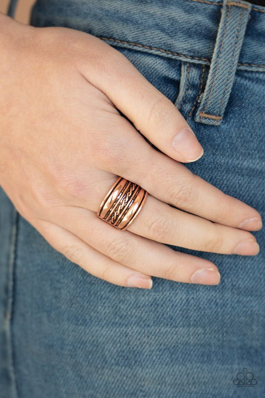 Let It LAYER - Copper - Paparazzi Ring Image