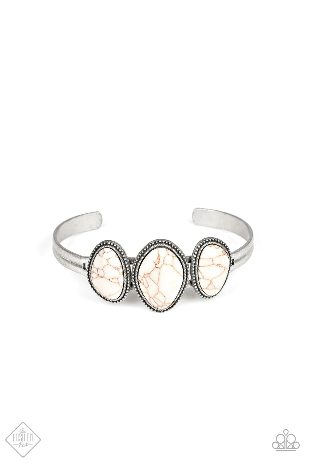 Paparazzi Bracelet ~ Stone Shrine - White