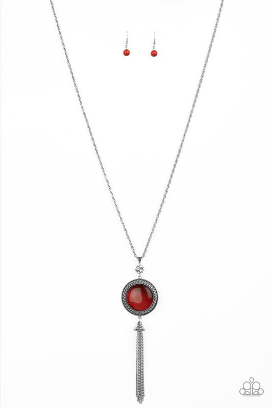 Serene Serendipity - Red - Paparazzi Necklace Image
