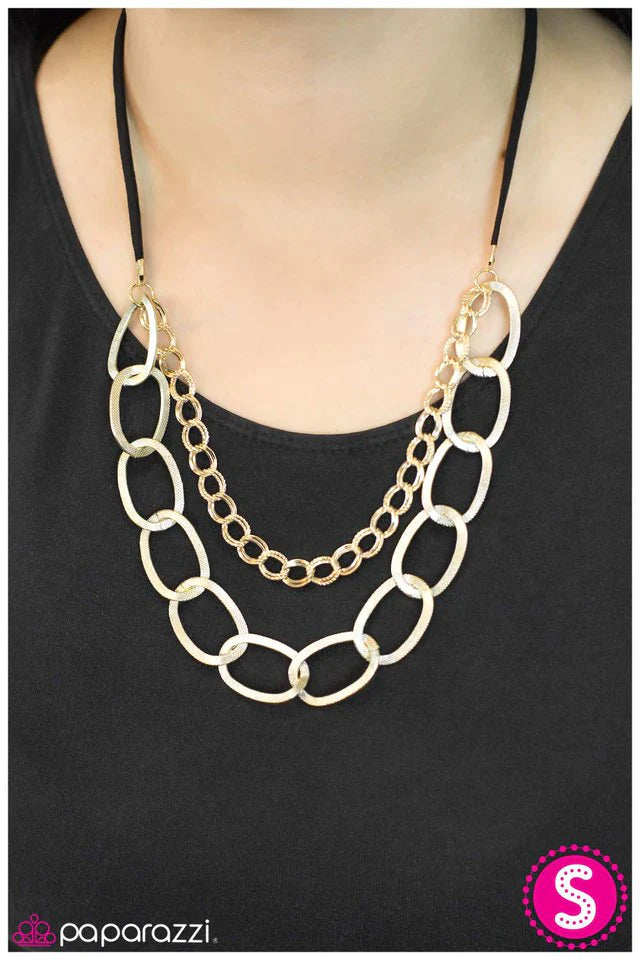 Paparazzi Necklace ~ It All Adds Up - Gold