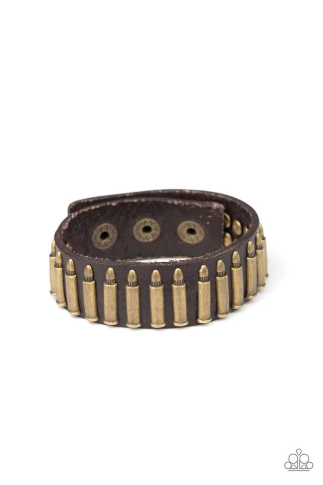Paparazzi Bracelet ~ Armed and Dangerous - Brass