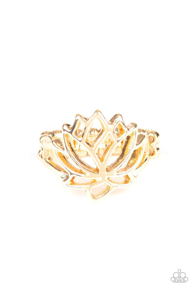 Paparazzi Ring ~ Lotus Lover - Gold