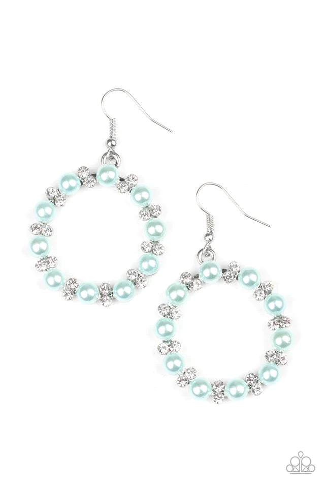 Paparazzi Earring ~ Symphony Sparkle - Blue