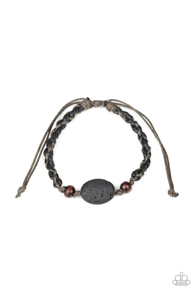 Pulsera Paparazzi ~ En el frente doméstico - Negro