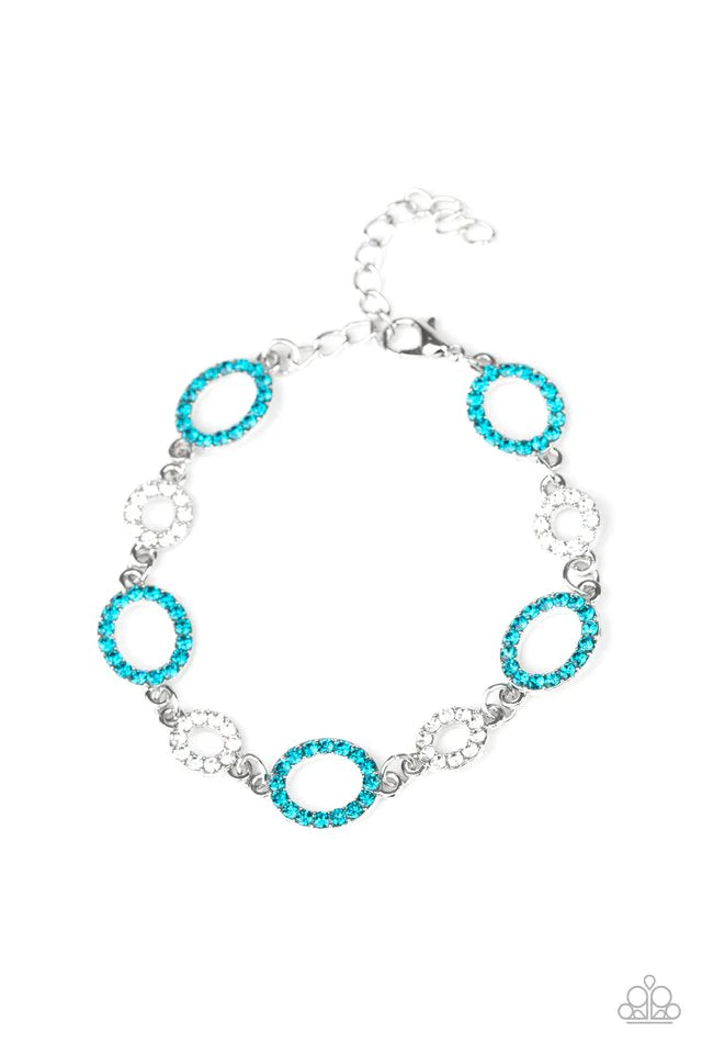 Paparazzi Bracelet ~ Bubbly Bedazzle - Blue