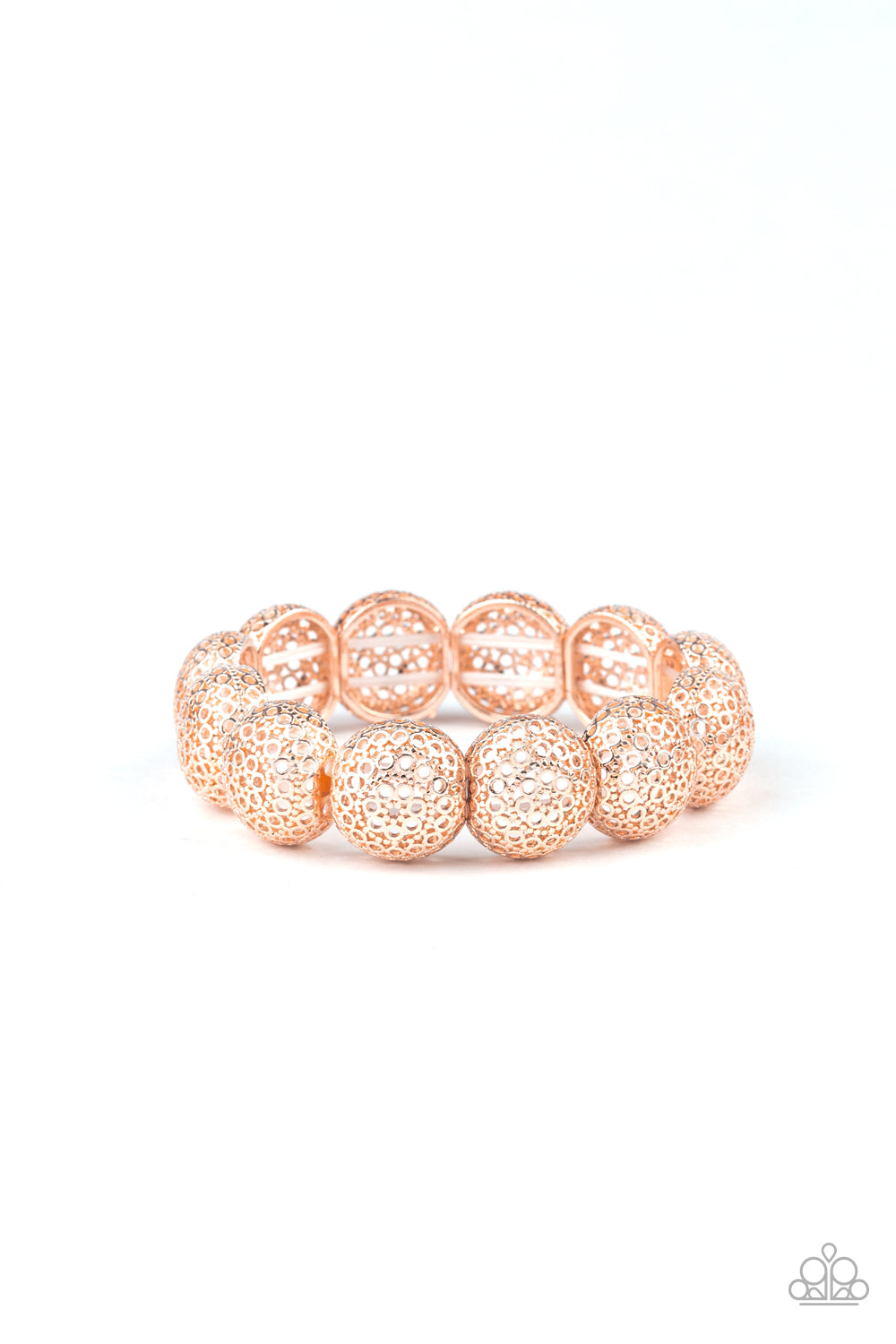 Paparazzi Bracelet ~ Obviously Ornate - Rose Gold