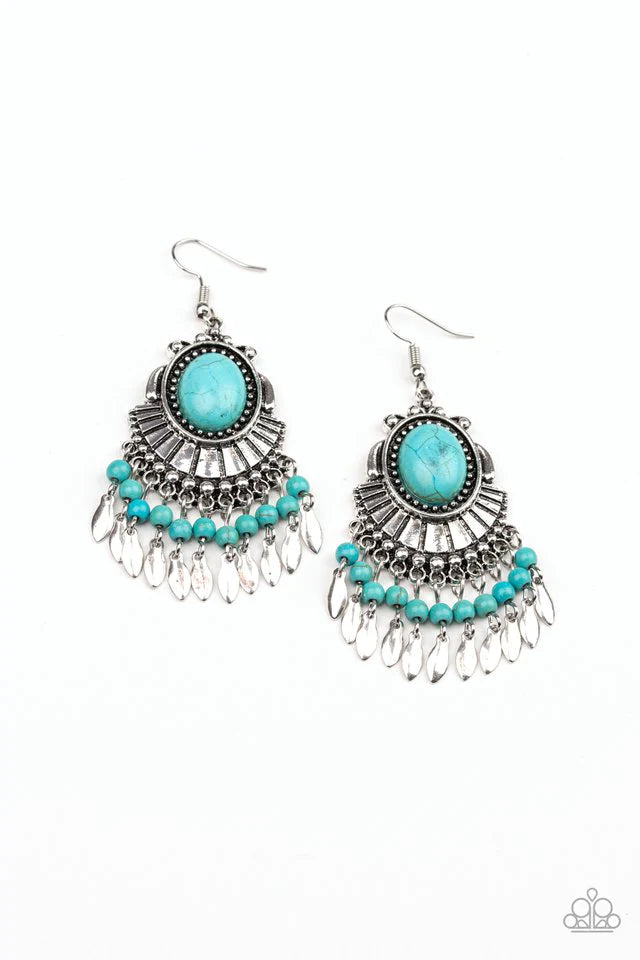 Paparazzi Earring ~ Eco Trip - Blue