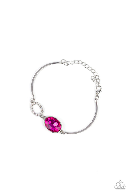 Paparazzi Bracelet ~ Glamorous Glow - Pink