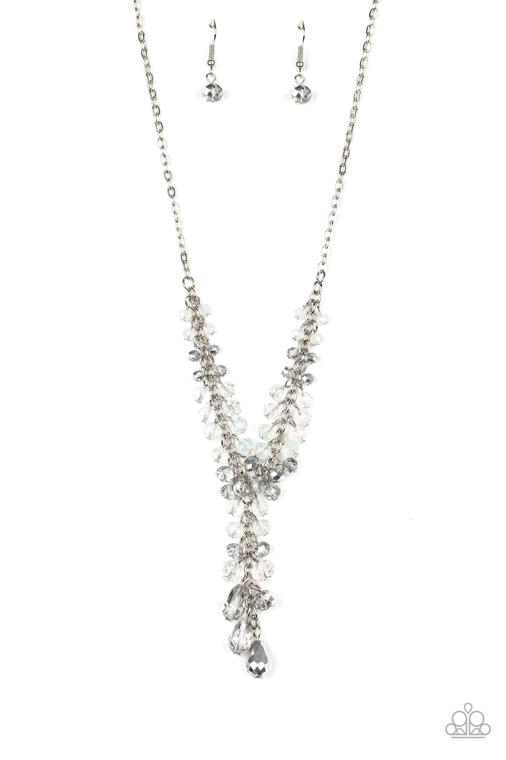 Paparazzi Necklace Iridescent Illumination Silver Paparazzi