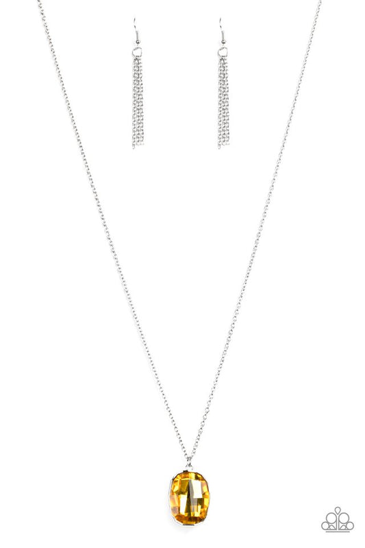 Imperfect Iridescence - Yellow - Paparazzi Necklace Image
