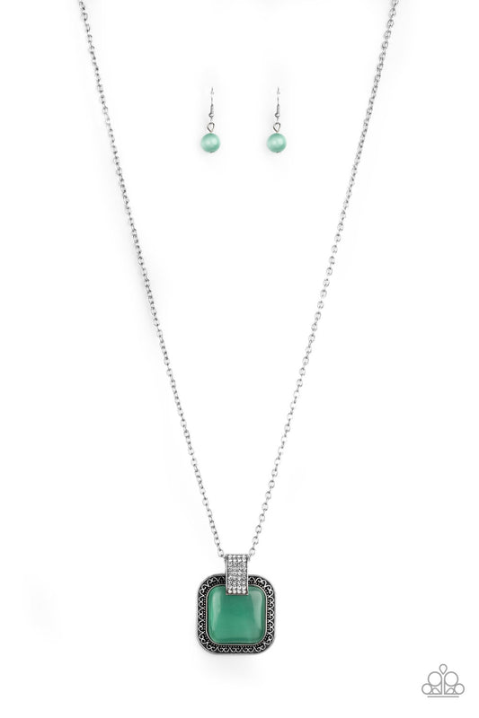 Paparazzi Necklace ~ Effervescent Elegance - Green