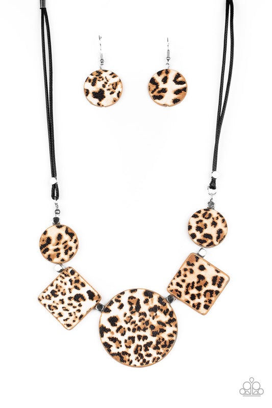 Paparazzi Necklace ~ Here Kitty Kitty - Brown