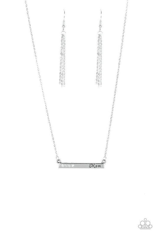 Paparazzi Necklace ~ Moms Do It Better - White