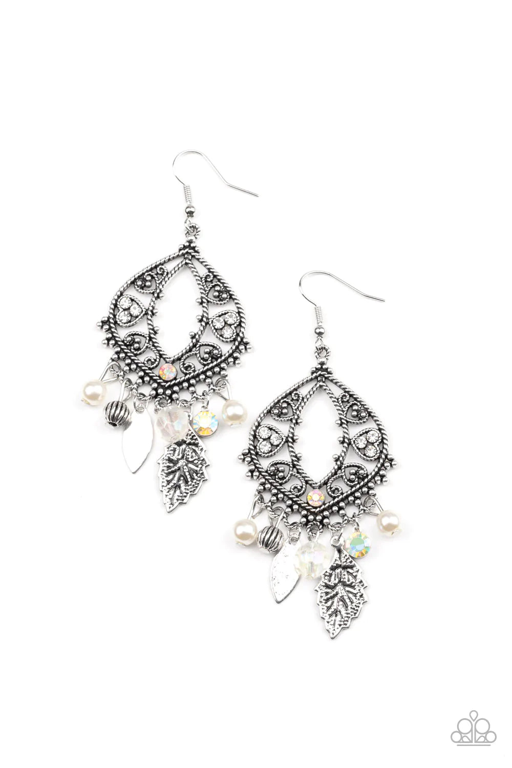 Paparazzi Earring ~ Garden Picnic - White