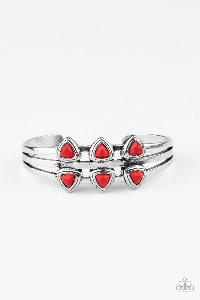 Tribal Triad - Red - Paparazzi Bracelet Image