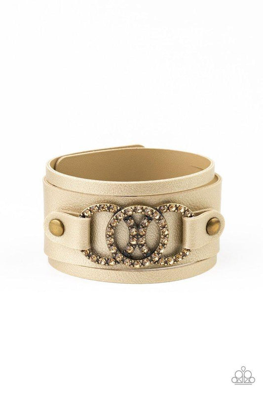Paparazzi Bracelet ~ Couture Influencer - Brass