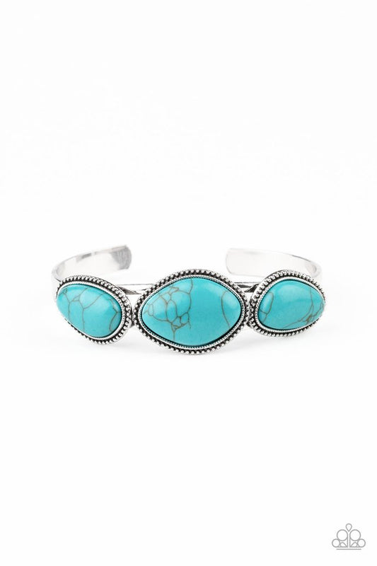 Stone Solace - Blue - Paparazzi Bracelet Image