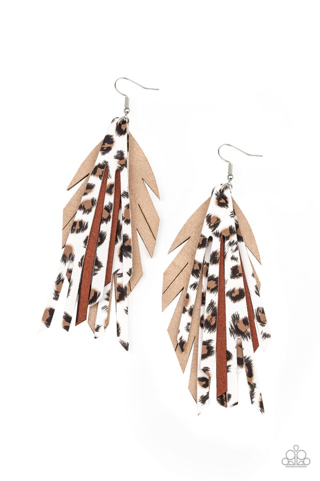 Untamable - Brown - Paparazzi Earring Image