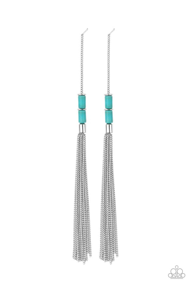 Windblown - Blue - Paparazzi Earring Image