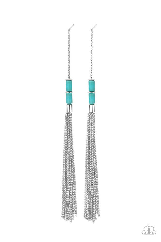 Windblown - Blue - Paparazzi Earring Image