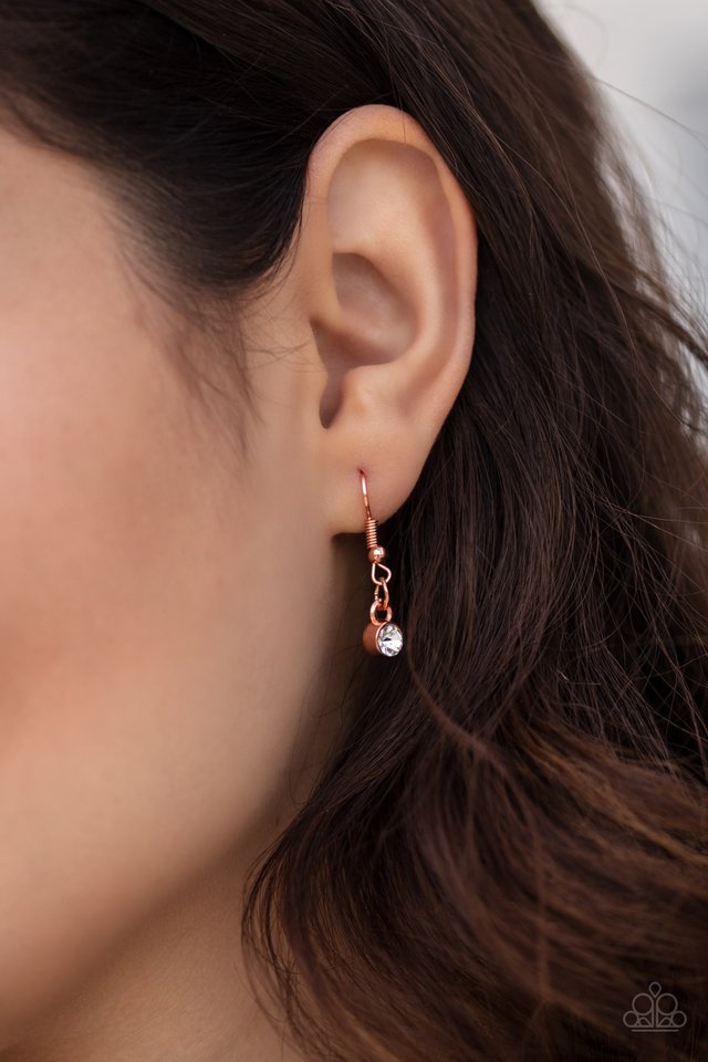 Top Dollar Twinkle - Copper - Paparazzi Necklace Image