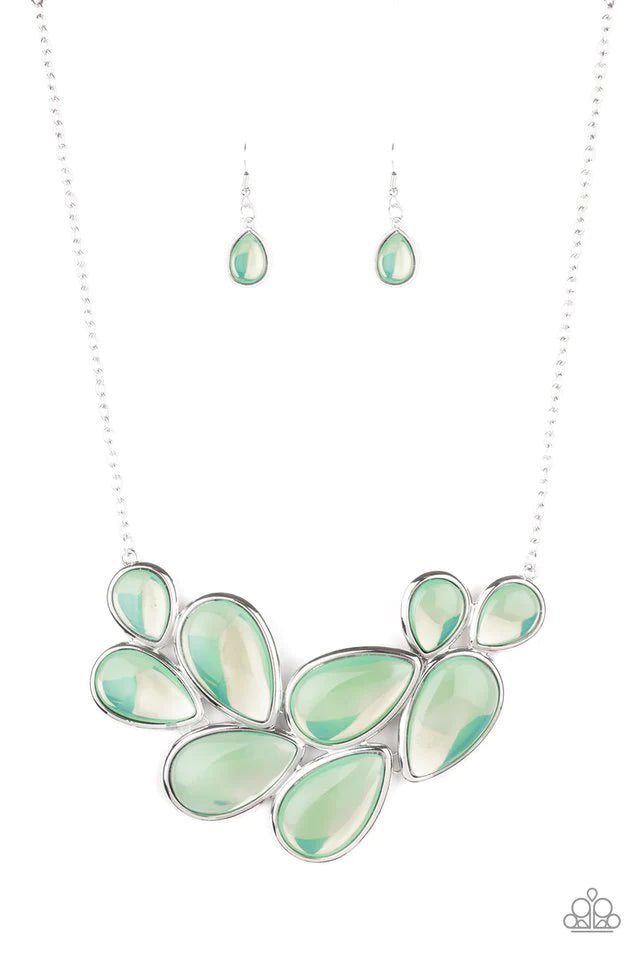 Paparazzi Necklace ~ Iridescently Irresistible - Green