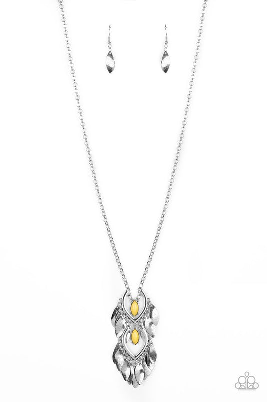 Summer SOUL-stice - Yellow - Paparazzi Necklace Image