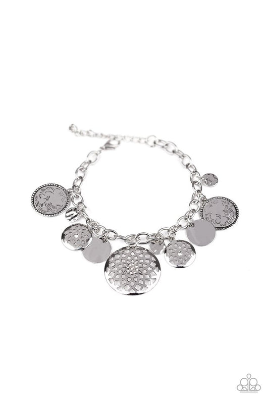 Trinket Tranquility - White - Paparazzi Bracelet Image