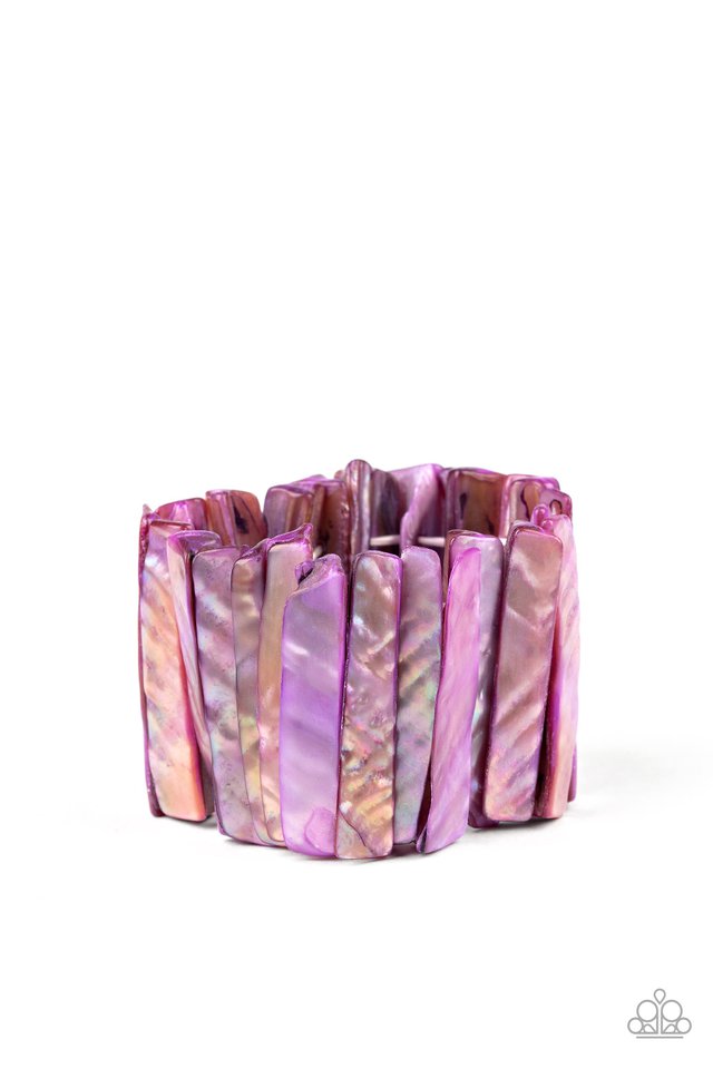 Beach Blast - Purple - Paparazzi Bracelet Image