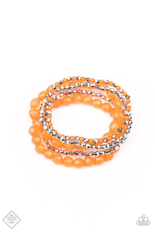Paparazzi Bracelet ~ Sugary Sweet - Orange