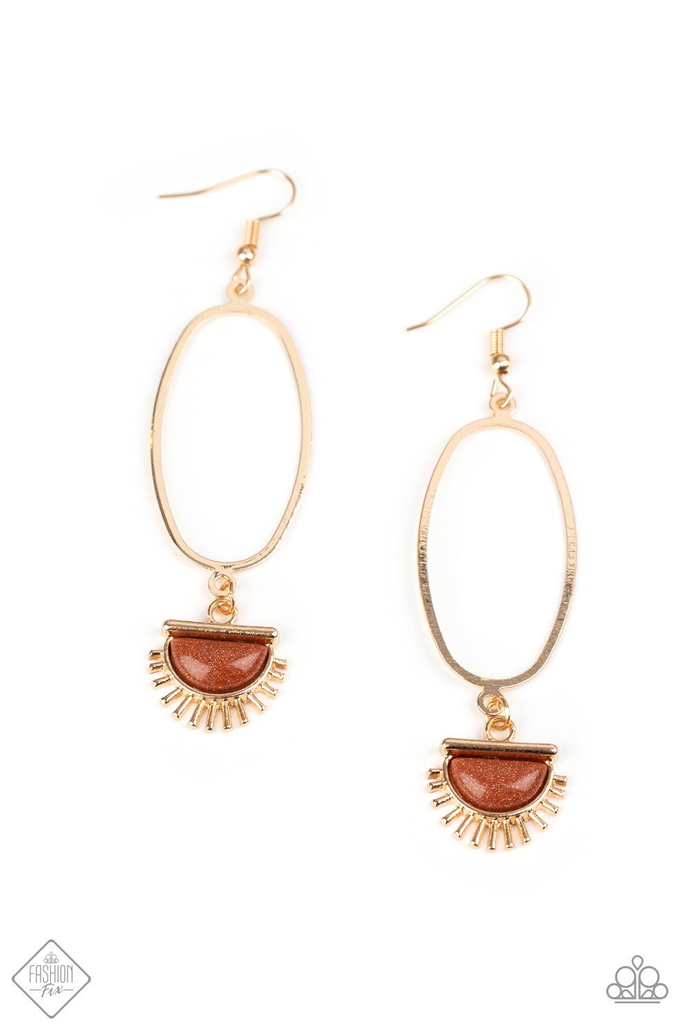 Paparazzi Earring ~ SOL Purpose - Gold