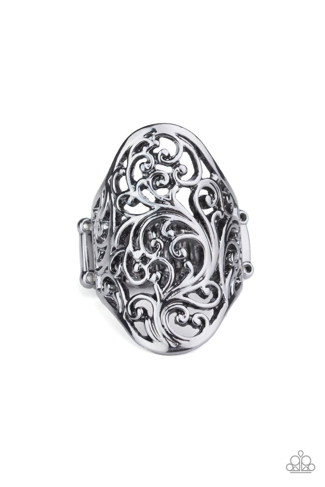 Vine Vibe - Black - Paparazzi Ring Image