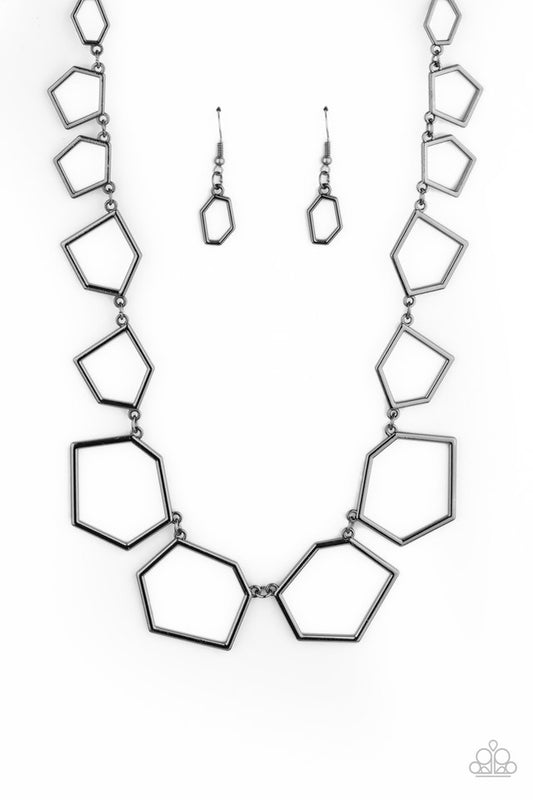 Full Frame Fashion - Black - Paparazzi Necklace Image