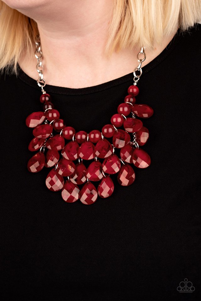 Red hot sale bubble necklace