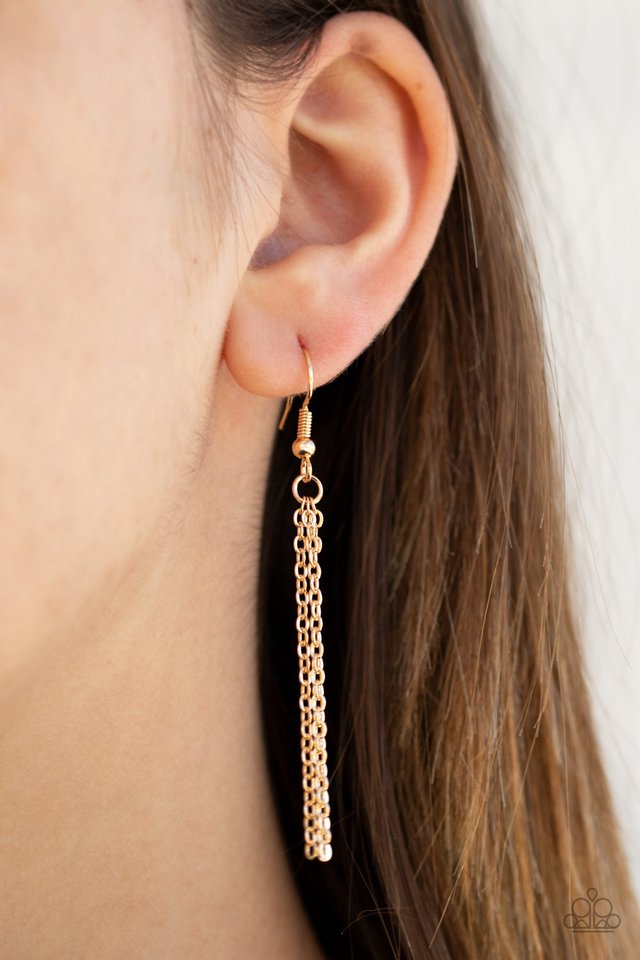 Pharaoh Paradise - Gold - Paparazzi Necklace Image