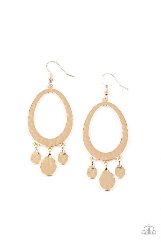 Taboo Trinket - Gold - Paparazzi Earring Image