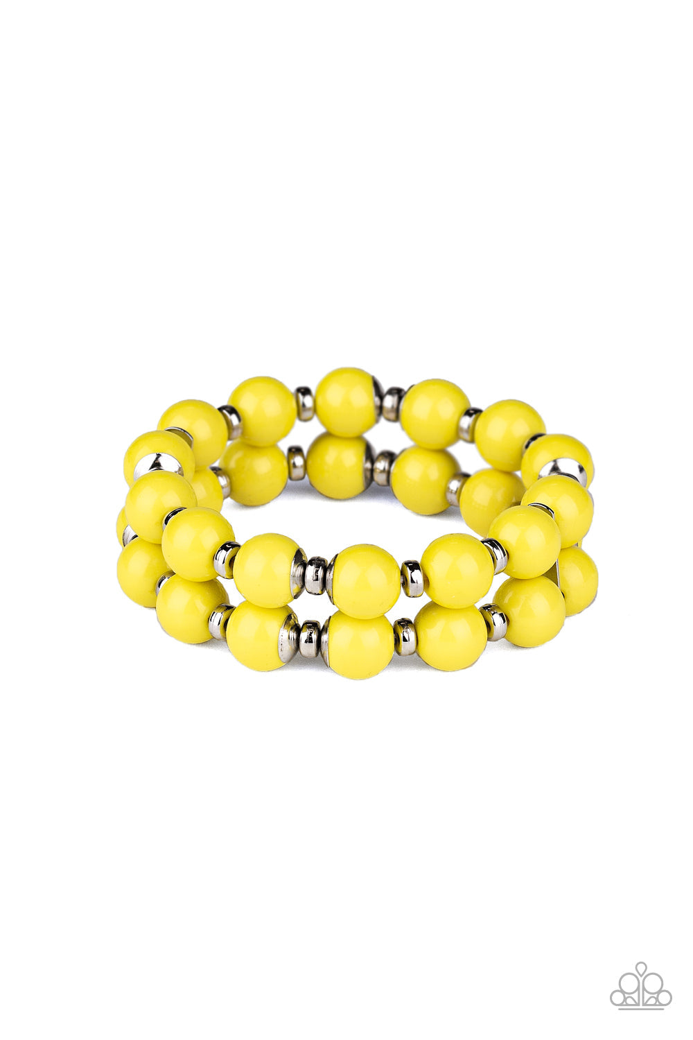 Paparazzi Bracelet ~ Bubble Blast Off - Yellow