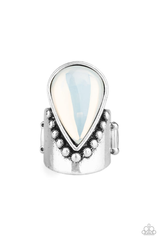 Paparazzi Ring ~ Opal Mist - White