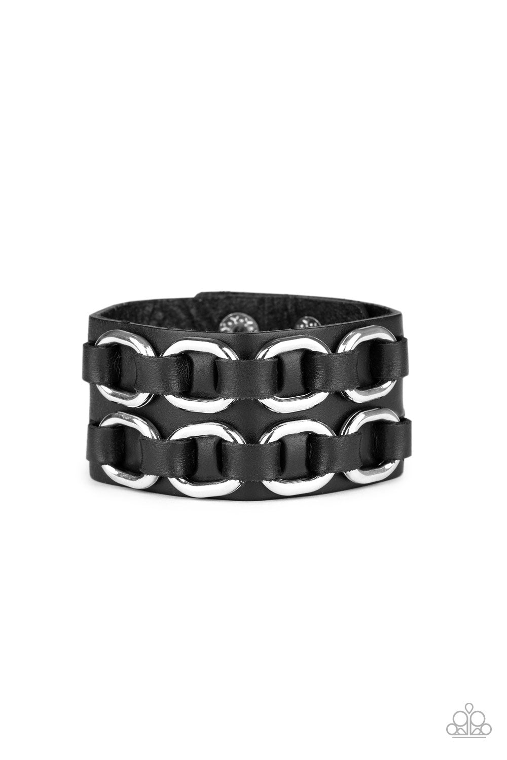 Paparazzi Bracelet ~ Throttle It Out - Black
