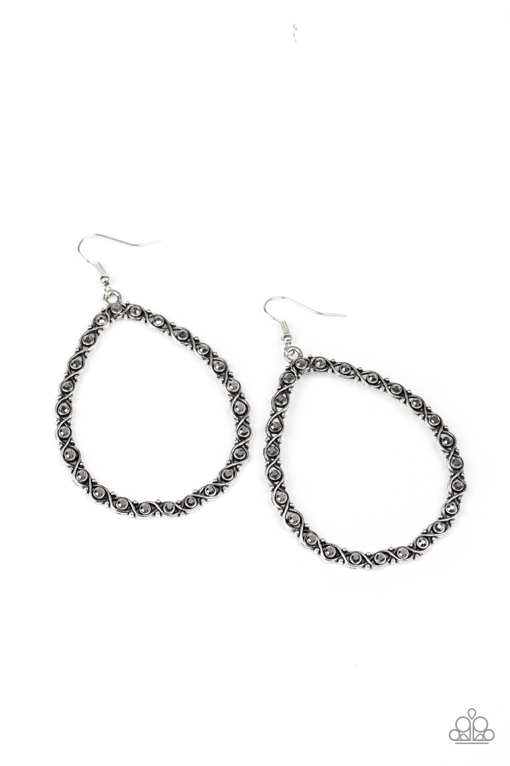 Paparazzi Earring ~ Galaxy Gardens - Silver